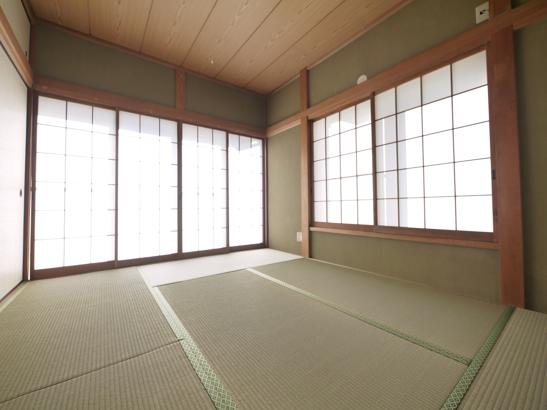 ご家族みんなが裸足でくつろげる特別な空間 1F和室6帖です