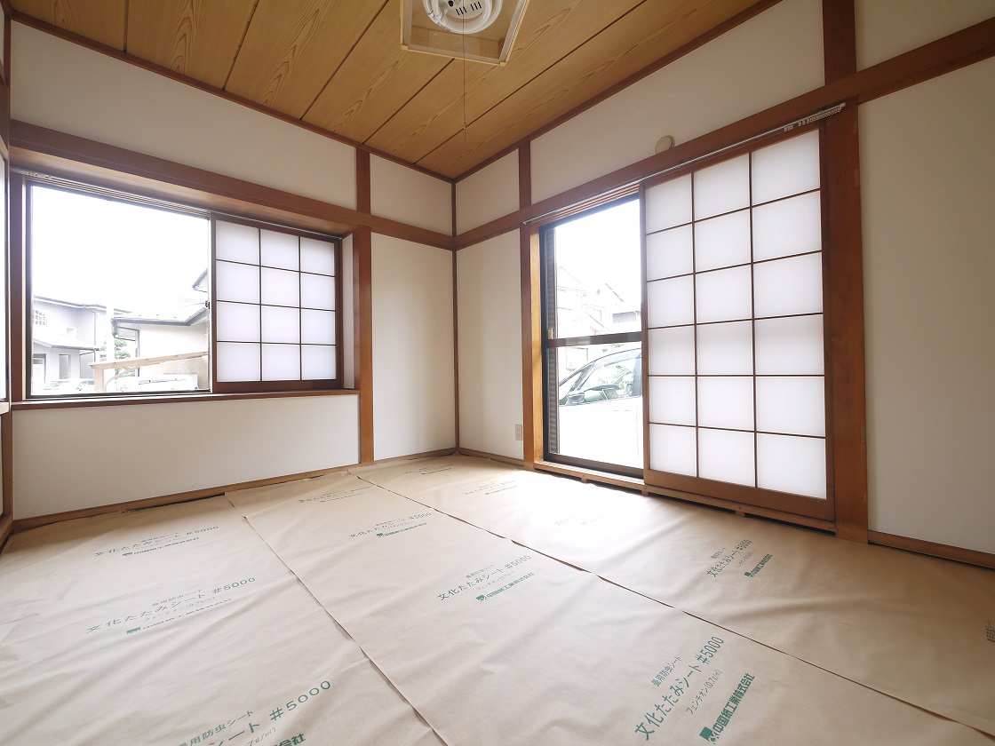 採光の良い和室はのんびりと寛げる空間 1F和室6帖