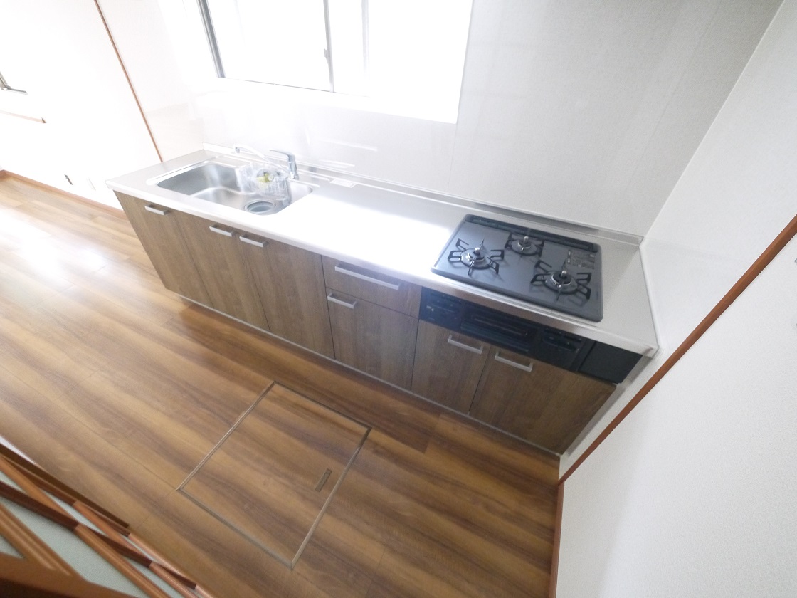 生活感が出にくい独立型キッチンです