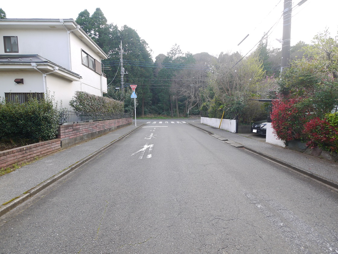 前面道路です(北西側)