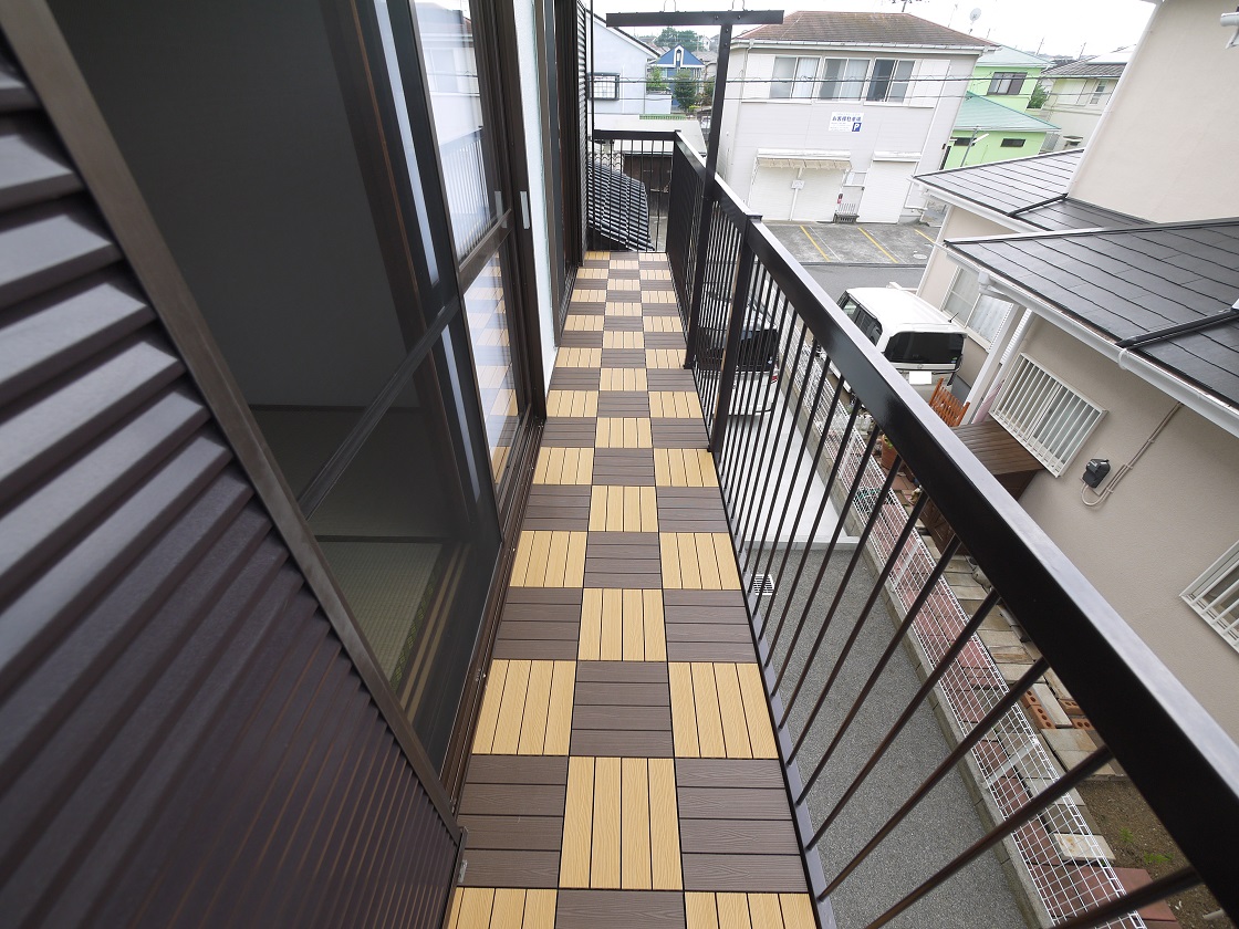 バルコニーで毎日のお洗濯もラクラク快適です