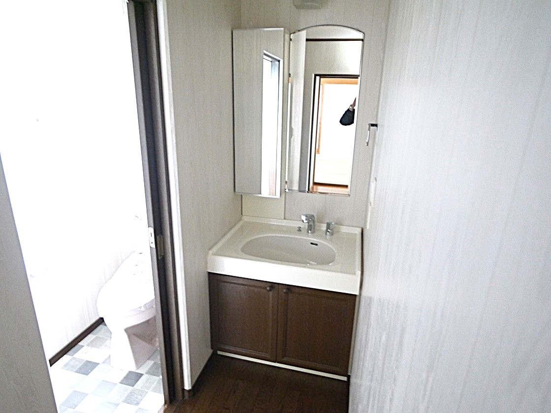 忙しい朝にうれしい2F洗面台