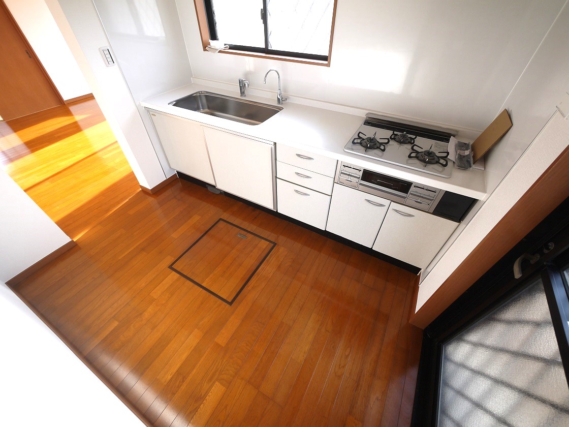 ゆったりとしたキッチンスペースです