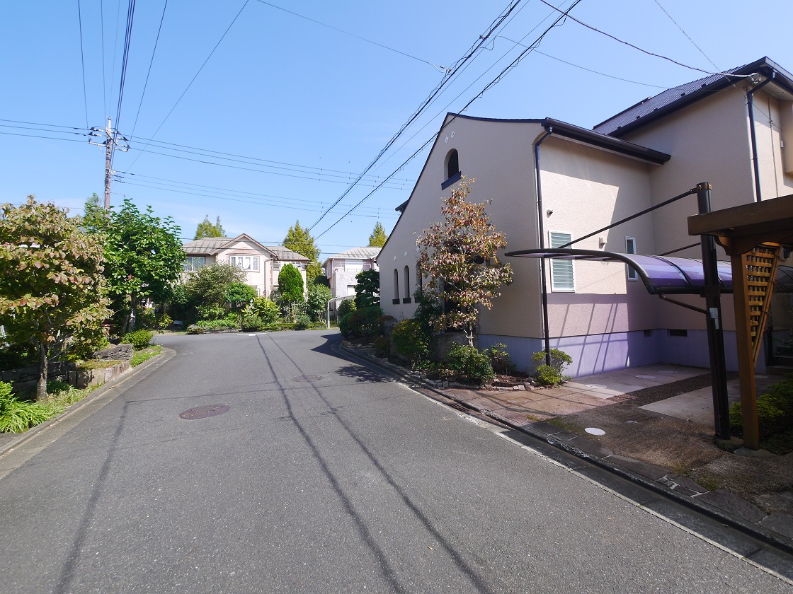 前面道路です(北西側)