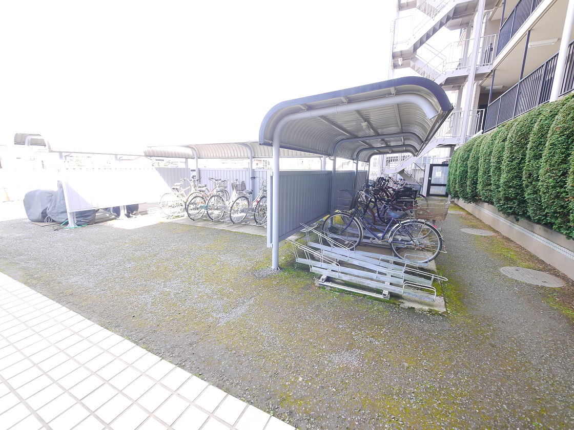 駐輪場です